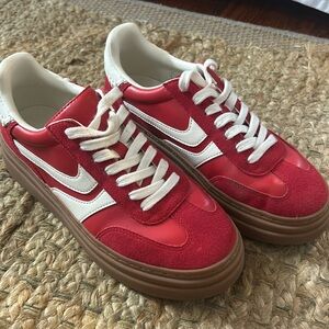 Red Steve Madden Sneaker